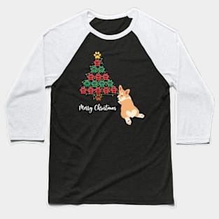 Christmas tree Dog Baseball T-Shirt